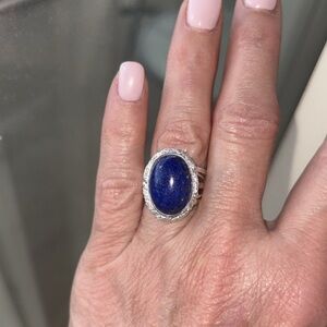 SILPADA *RARE* Elegant Silver and Lapis Ring Size 7